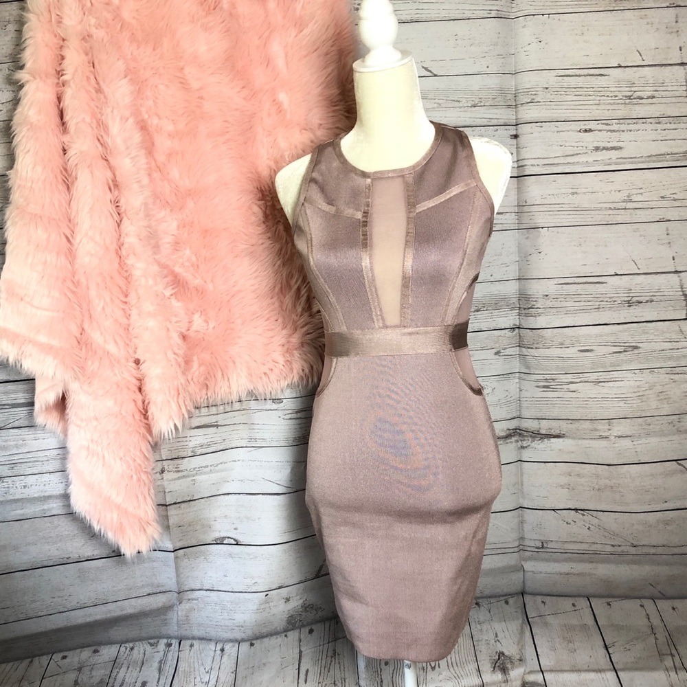 Wow Couture | Lavender Bodycon Midi Dress